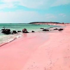 Elafonisi - Grécia - Elafonisi - Praia com areia cor-de-rosa.